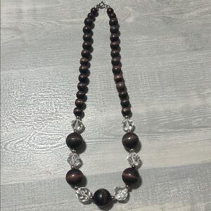 Boho Wood Bead Necklace